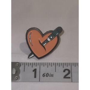Heart Halloween Horror Pin Brooch